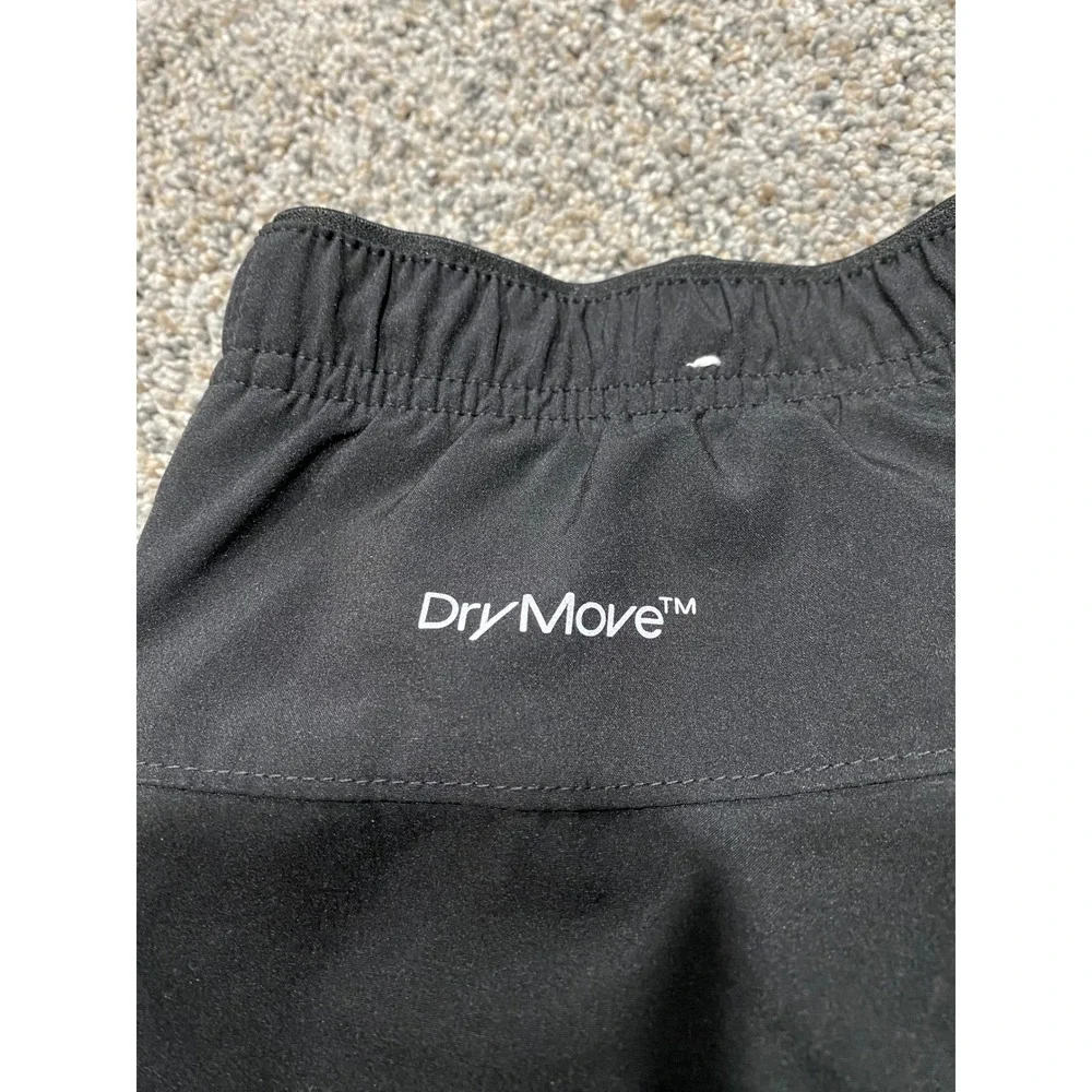 H&M Move DryMove Mens Large Black Athletic Running Training Shorts Pockets